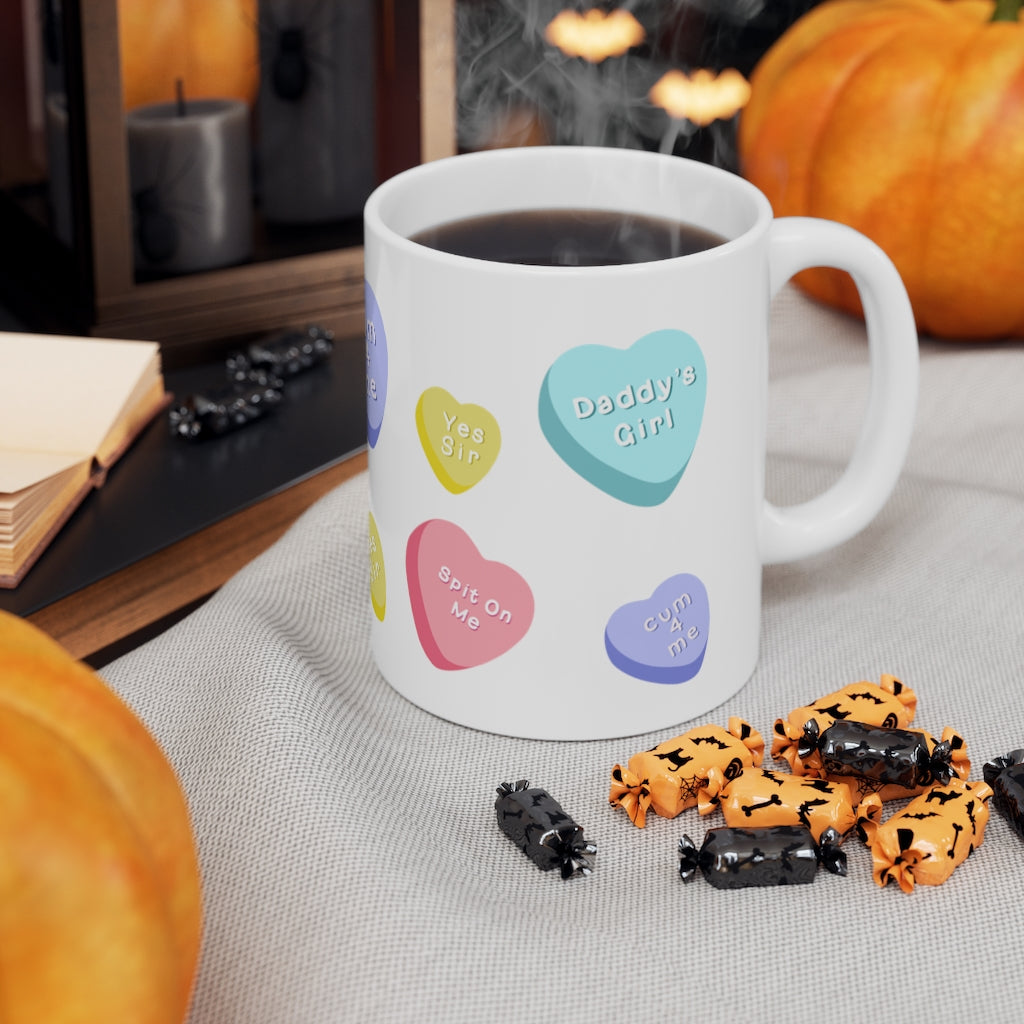Candy Heart Ceramic Mug 11oz
