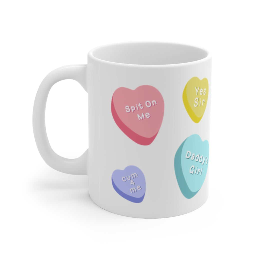 Candy Heart Ceramic Mug 11oz