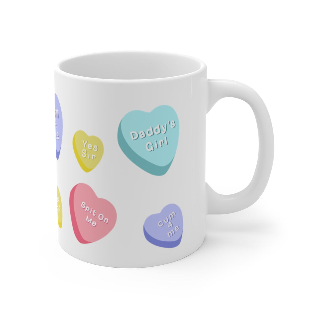 Candy Heart Ceramic Mug 11oz