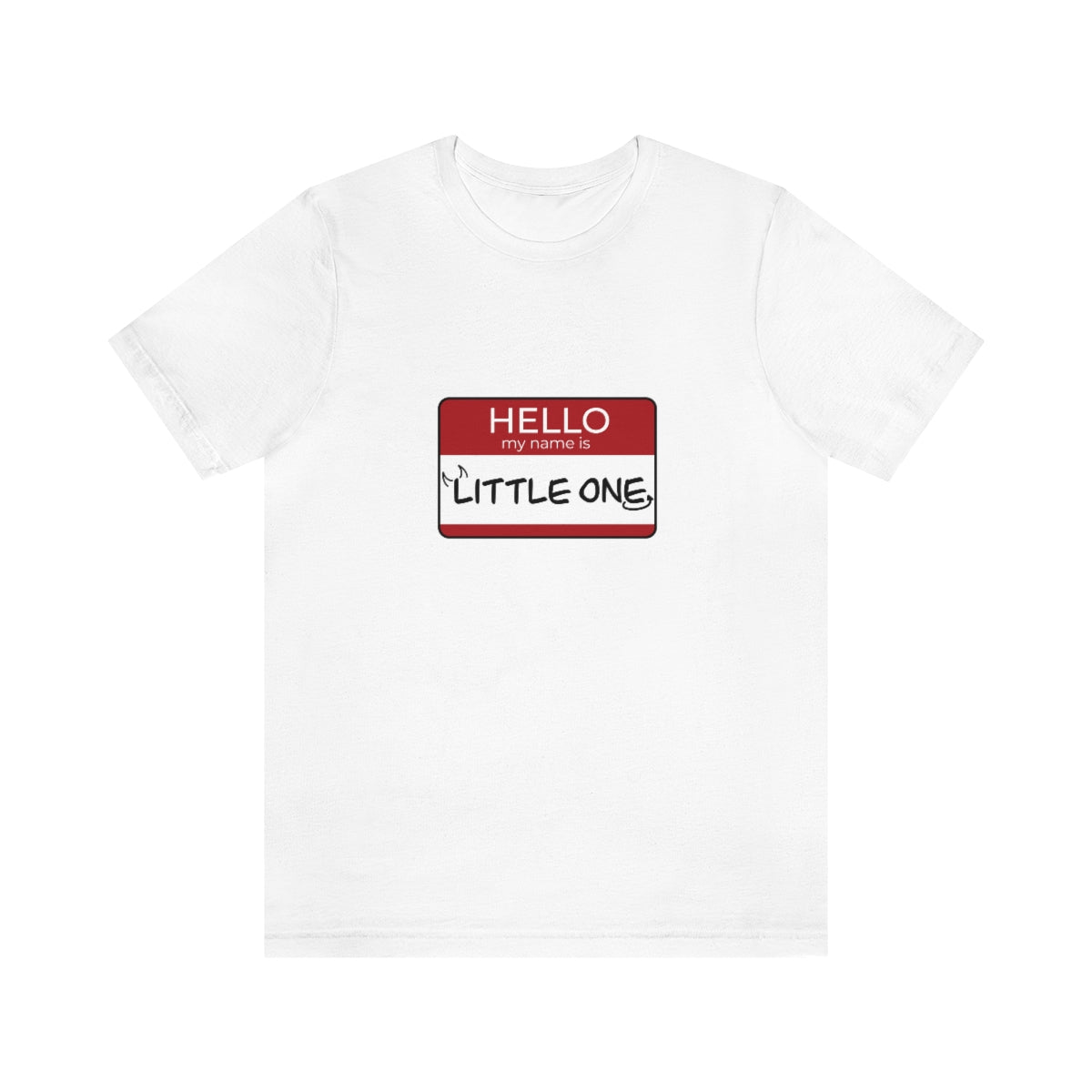 Little One Name Tag Unisex Jersey Short Sleeve Tee