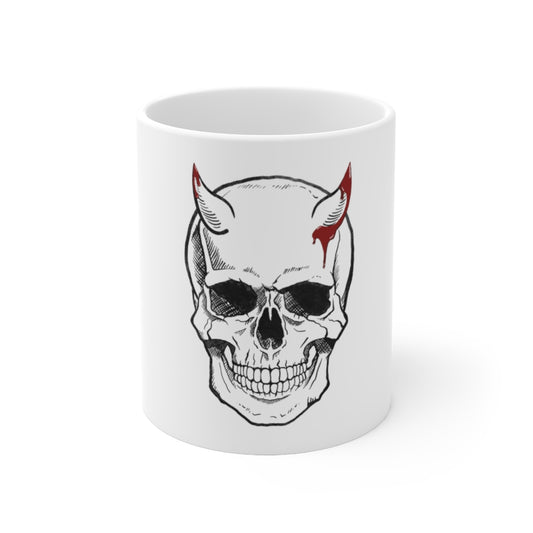 Skull Ceramic Mug 11oz