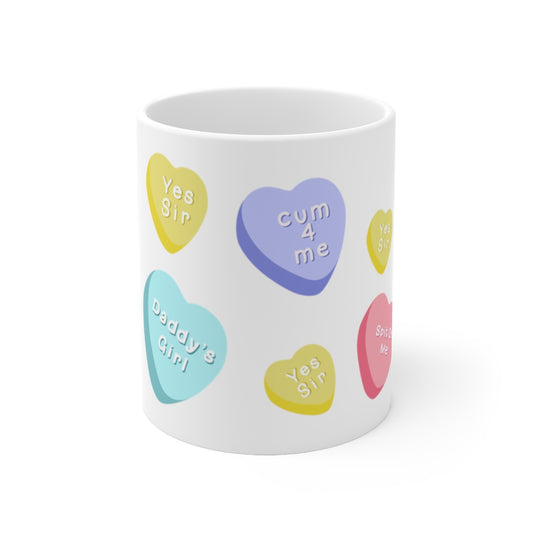 Candy Heart Ceramic Mug 11oz