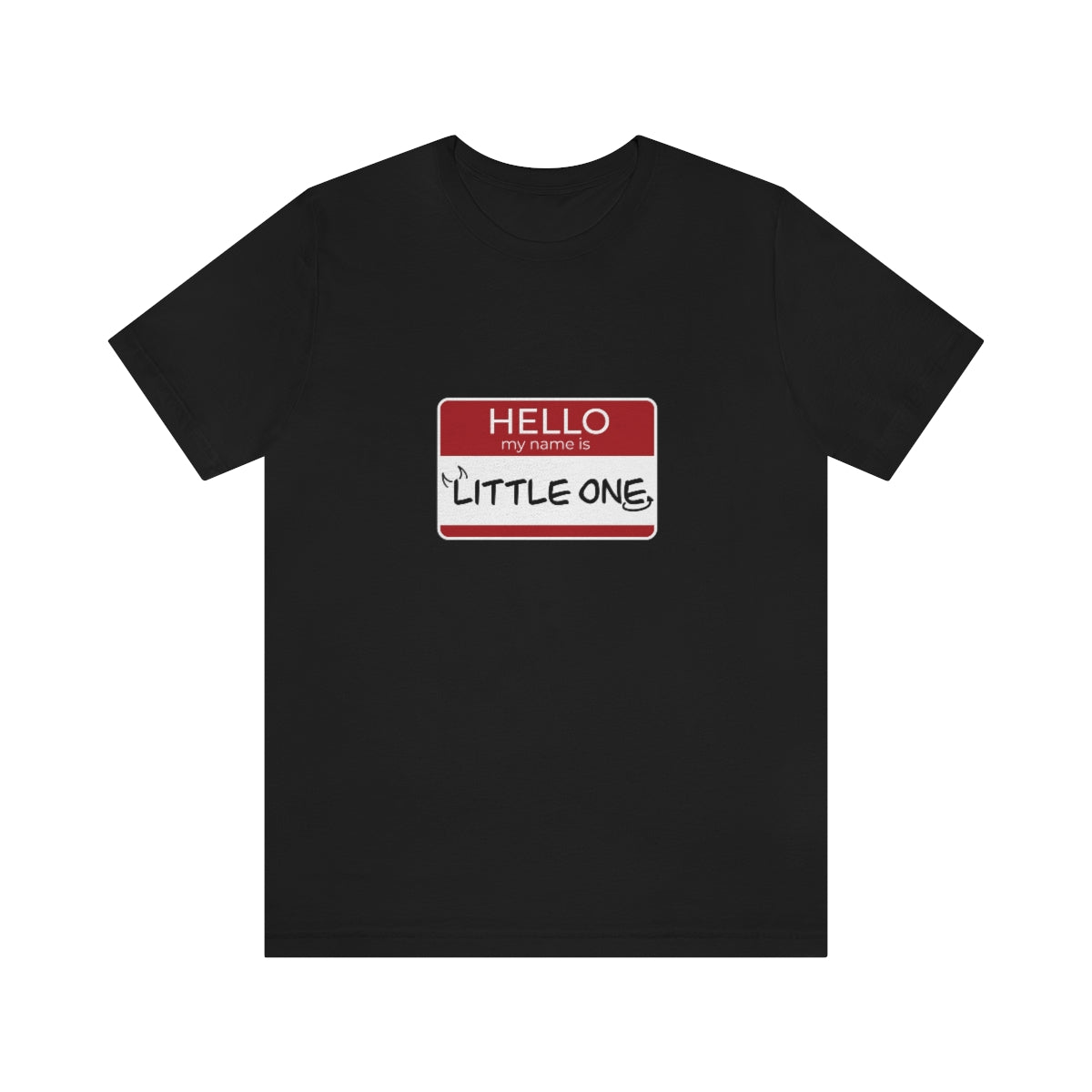 Little One Name Tag Unisex Jersey Short Sleeve Tee