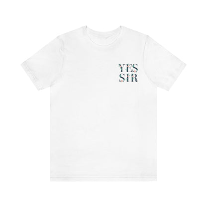Yes Sir Floral Unisex Heavy Cotton Tee