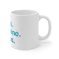 Blue Carbs Caffiene Ceramic Mug 11oz