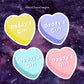 Kinky Candy Heart Stickers