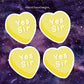Kinky Candy Heart Stickers