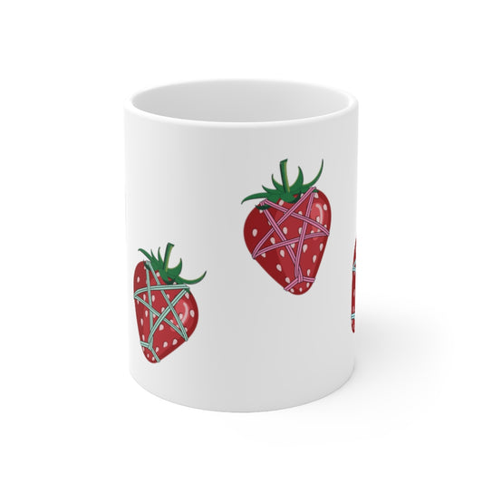 Strawberry Shibari Ceramic Mug 11oz