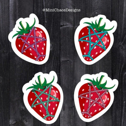 Strawberry Shibari Sticker